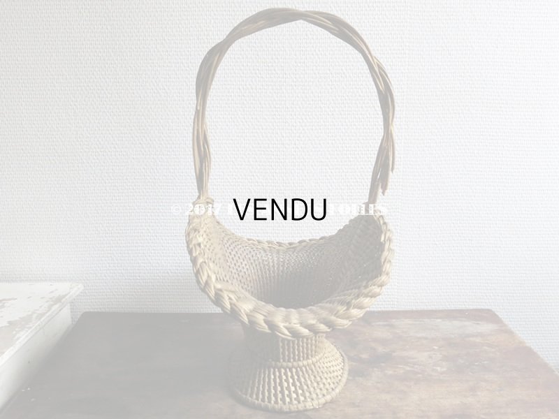 画像6: 19世紀末 アンティーク 花かご パニエ フラワーバスケット