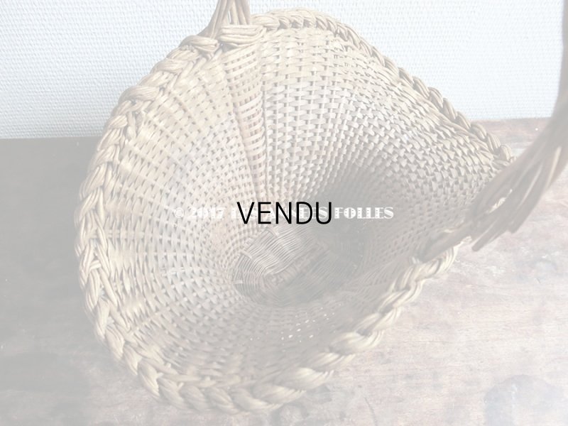 画像8: 19世紀末 アンティーク 花かご パニエ フラワーバスケット