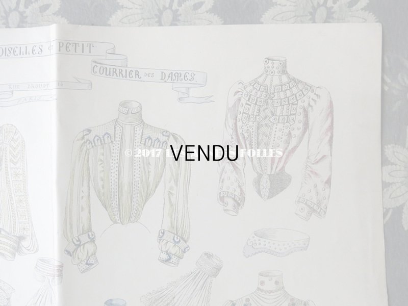 画像4: 1902年 アンティーク モード版画 モード新聞 JOURNAL DES DEMOISELLES ET PETIT COURRIER DES DAMES