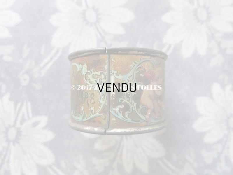 画像4: 19世紀末 アンティーク  天使のナプキンリング メタル製 ルーブル百貨店 - AU LOUVRE PARIS -