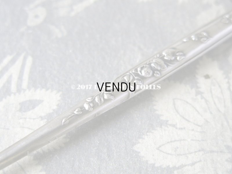 画像4: 1900年代 アンティーク 薔薇のペン軸 シルバー製