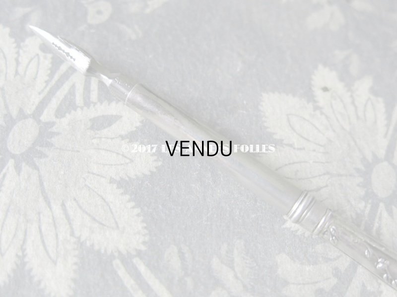 画像7: 1900年代 アンティーク 薔薇のペン軸 シルバー製