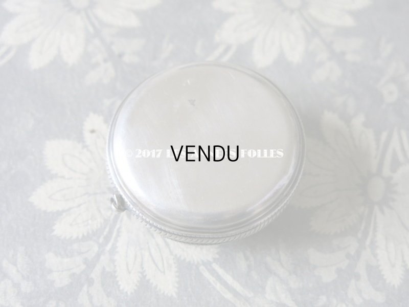 画像7: 1900年代 アンティーク シルバー製 パウダーケース モノグラム