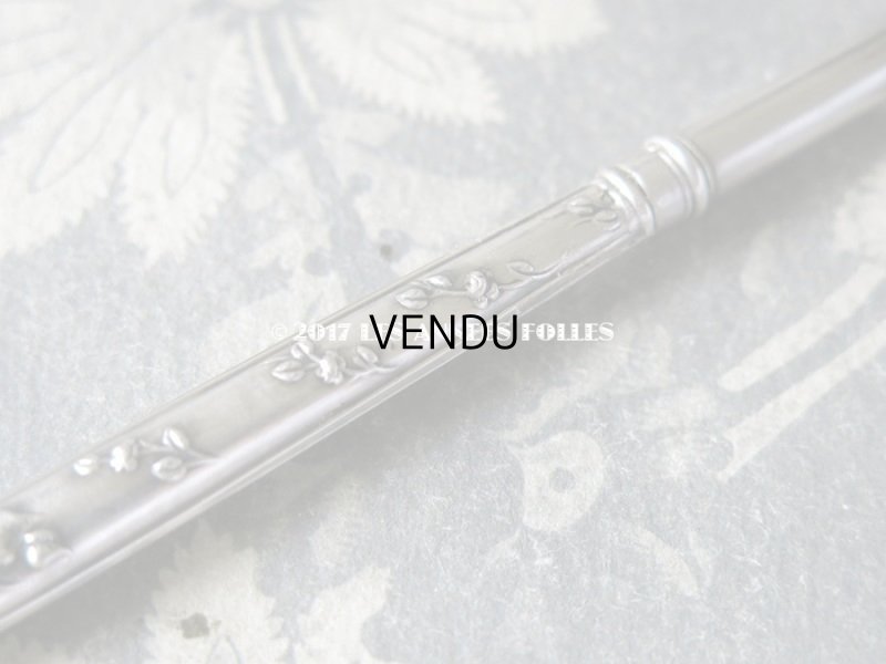 画像5: 1900年代 アンティーク 薔薇のペン軸 シルバー製