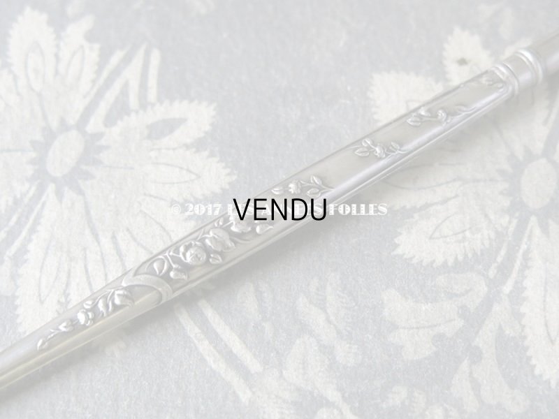 画像6: 1900年代 アンティーク 薔薇のペン軸 シルバー製