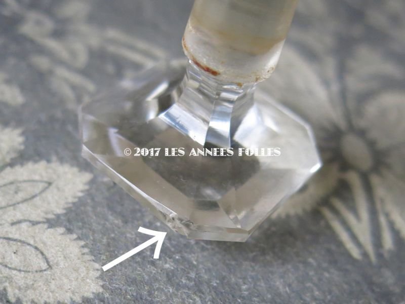 画像15: 1904年 アンティーク パフュームボトル バカラ社 クリスタル製 マリーアントワネット MES DELICES - HOUBIGANT PARIS -