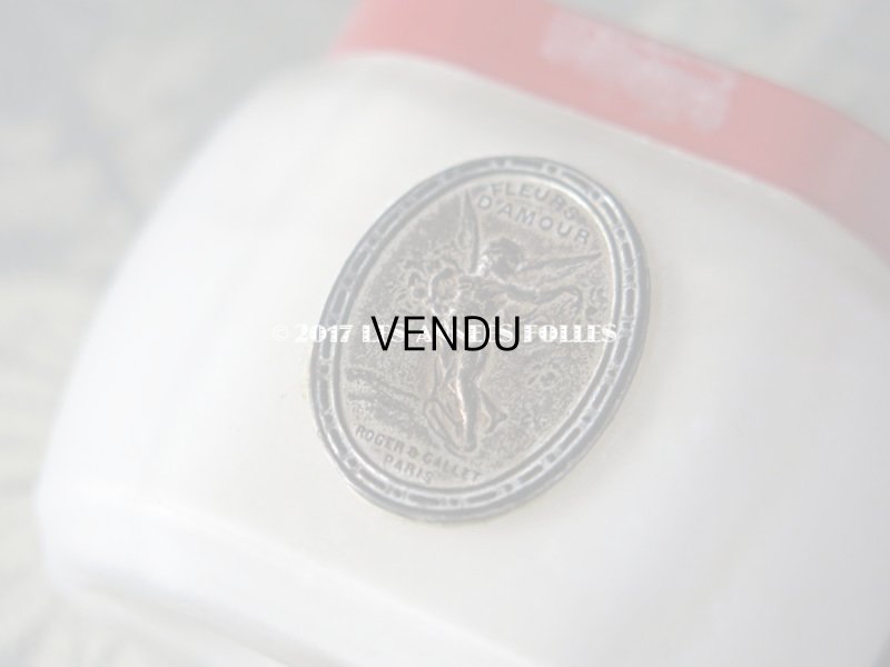 画像6: 1902年代 アンティーク 天使のパウダーボトル FLEURS D'AMOUR POUDRE A SACHET - ROGER&GALLET PARIS -