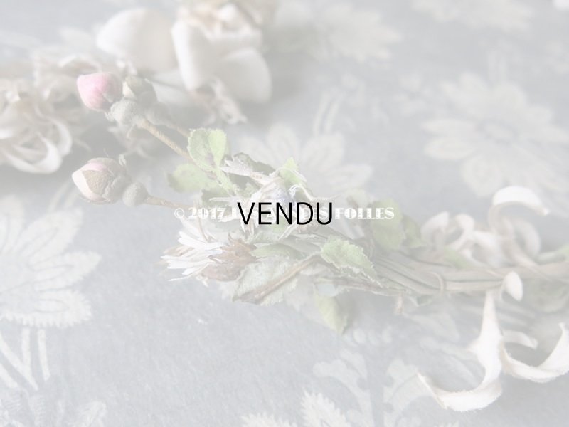 画像10: 19世紀 アンティーク ナポレオン3世時代 草花のヘッドリース　ウェディング 　結婚式 ティアラ