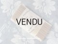 19世紀末 アンティーク  極細 シルク製 リボン キャメル 3.5mm幅 PON 2331 TOUT SOIE TAFFETAS PERRUQUE