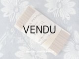 19世紀末 アンティーク  極細 シルク製 リボン キャメル 3.5mm幅 PON 2331 TOUT SOIE TAFFETAS PERRUQUE