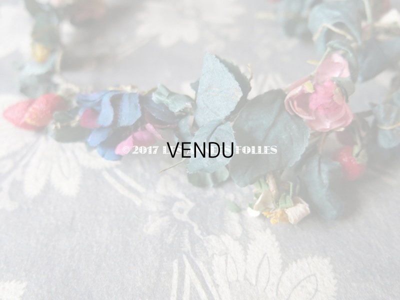 画像9: アンティーク 吹きガラス製の苺 & 草花のヘッドリース　ウェディング 結婚式 ティアラ