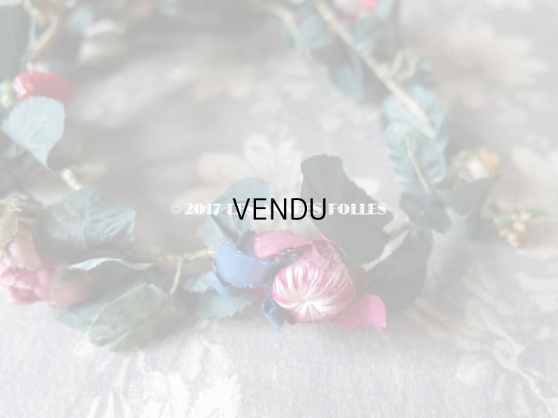 画像8: アンティーク 吹きガラス製の苺 & 草花のヘッドリース ウェディング 結婚式 ティアラ