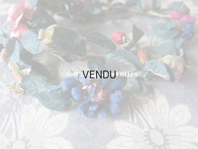 画像10: アンティーク 吹きガラス製の苺 & 草花のヘッドリース ウェディング 結婚式 ティアラ