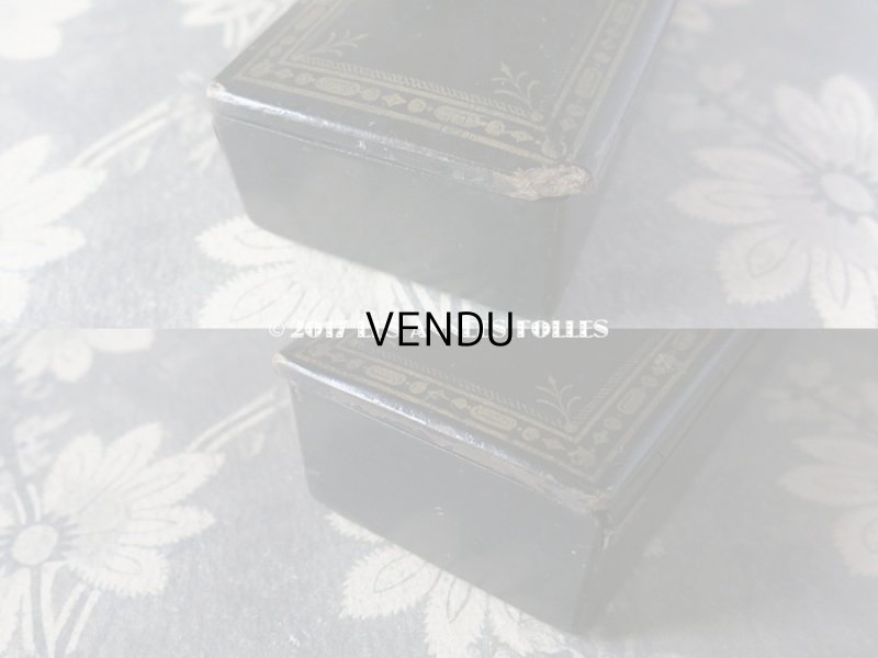 画像8: 19世紀 アンティーク ペンケース パピエマシェ PLUMES & CRAYONS