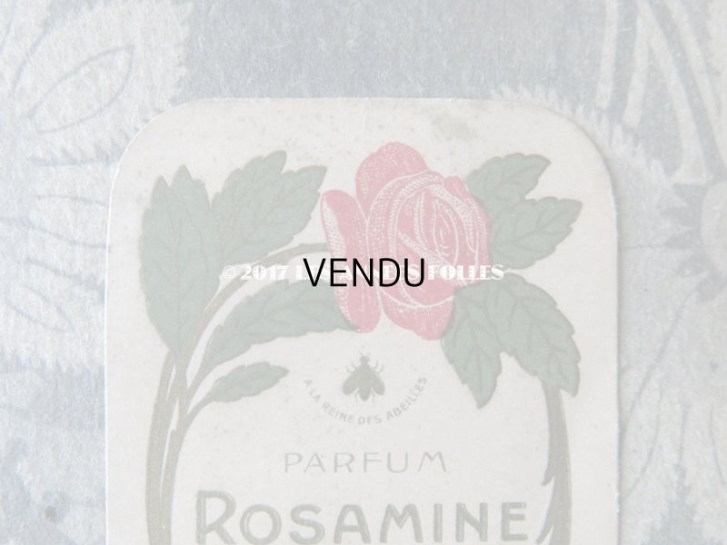 画像2: 1922年 アンティーク パフュームカード  PARFUM ROSAMINE - VIOLET PARIS -