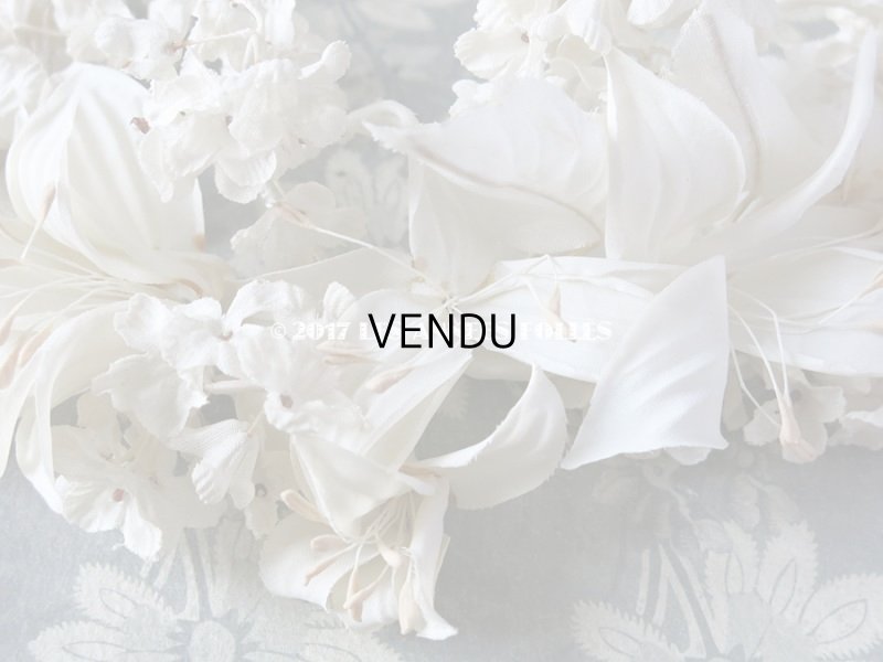 画像5: 1920年代 アンティーク ホワイトライラック & 白百合のヘッドリース　ウェディング 結婚式 ティアラ