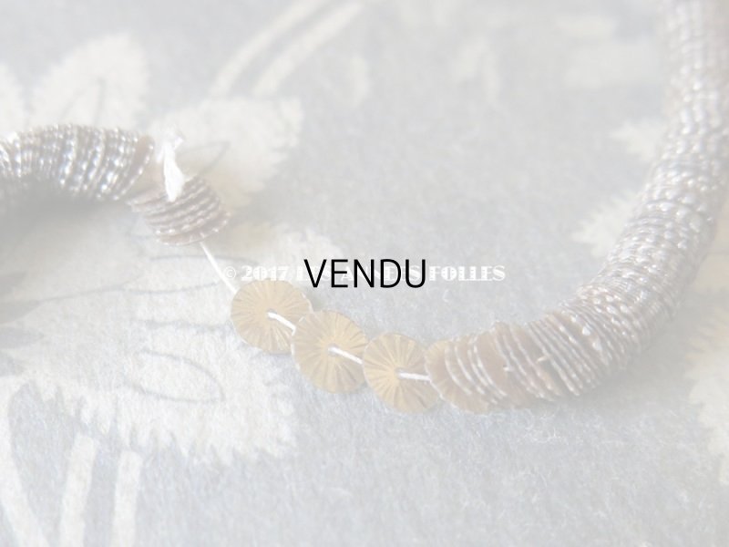 画像3: 1900年代 アンティーク ゼラチン製  スパンコール ソレイユ 6mm シルバー & シャンパンゴールド  ダブルフェイス