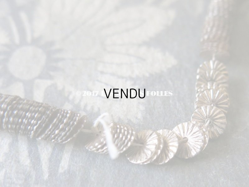 画像4: 1900年代 アンティーク ゼラチン製  スパンコール ソレイユ 6mm シルバー & シャンパンゴールド  ダブルフェイス