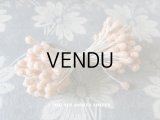1930年代 アンティーク ペップ　サーモンピンク  コサージュ用 花芯 
