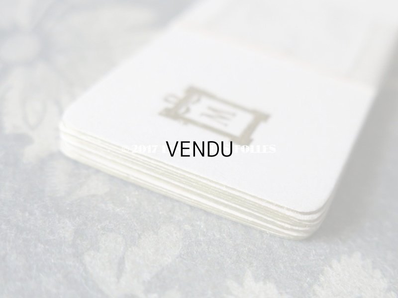 画像5: アンティーク モノグラム入り 小さなカード 10枚のセット