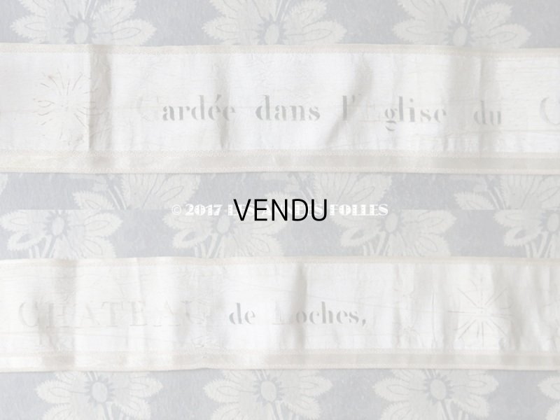 画像3: 1846年 アンティーク  シルク製リボン　コミュ二オン