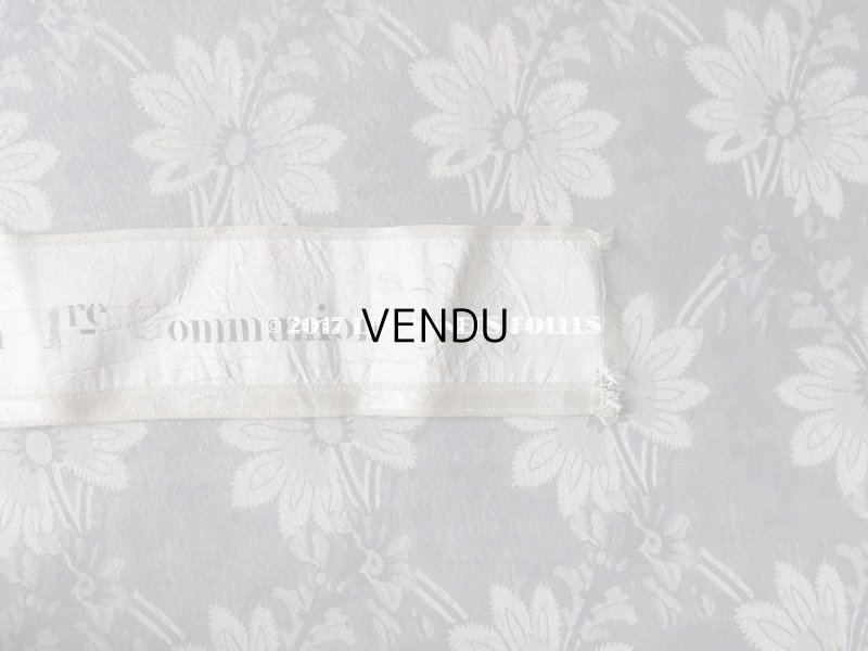 画像6: 1846年 アンティーク  シルク製リボン　コミュ二オン