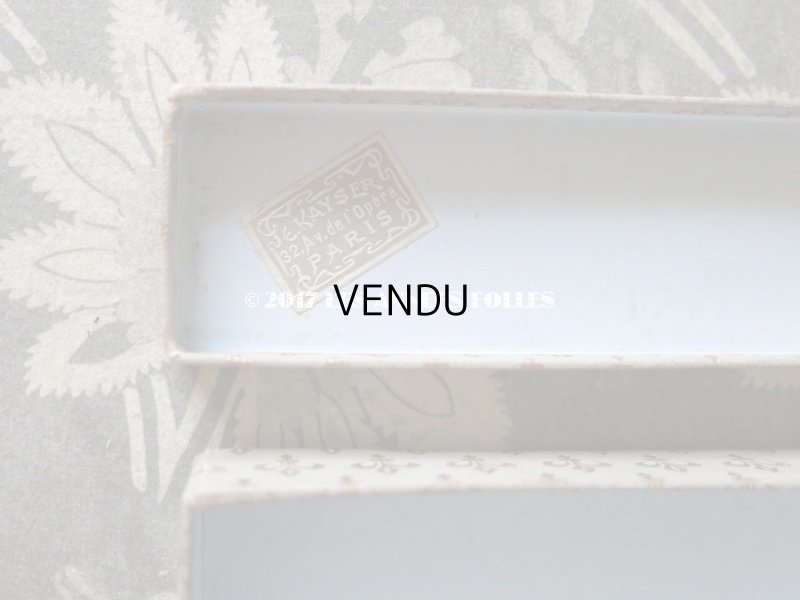 画像6: 19世紀末 アンティーク  ジュエリーボックス エパングルケース 百合の紋章