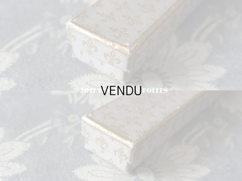 画像4: 19世紀末 アンティーク  ジュエリーボックス エパングルケース 百合の紋章