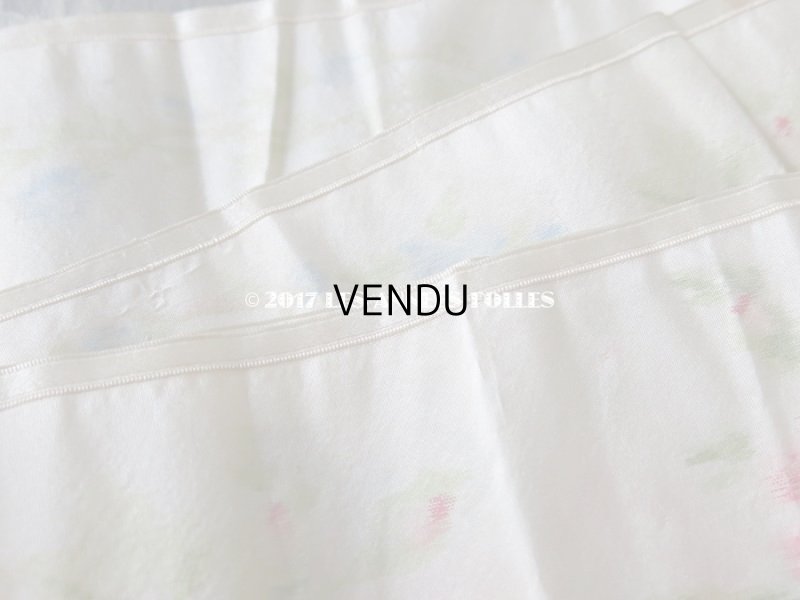 画像9: 19世紀 アンティーク シルク製  ぼかし織り 花模様 幅広リボン 1.75m