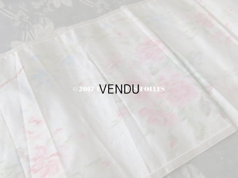 画像5: 19世紀 アンティーク シルク製  ぼかし織り 花模様 幅広リボン 1.75m