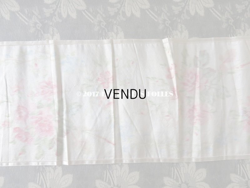 画像3: 19世紀 アンティーク シルク製  ぼかし織り 花模様 幅広リボン 1.75m