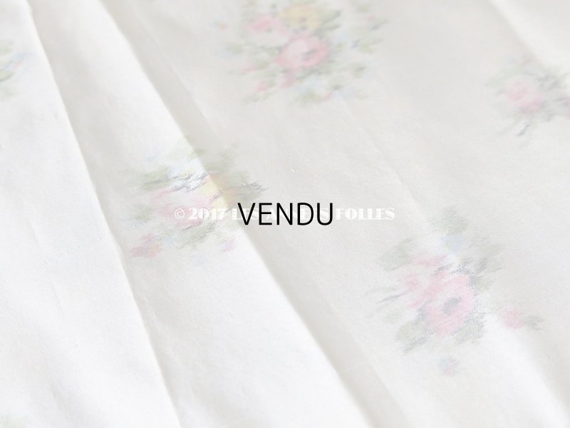 画像6: 19世紀 アンティーク シルク製  ぼかし織り 花模様 幅広リボン 1.15m