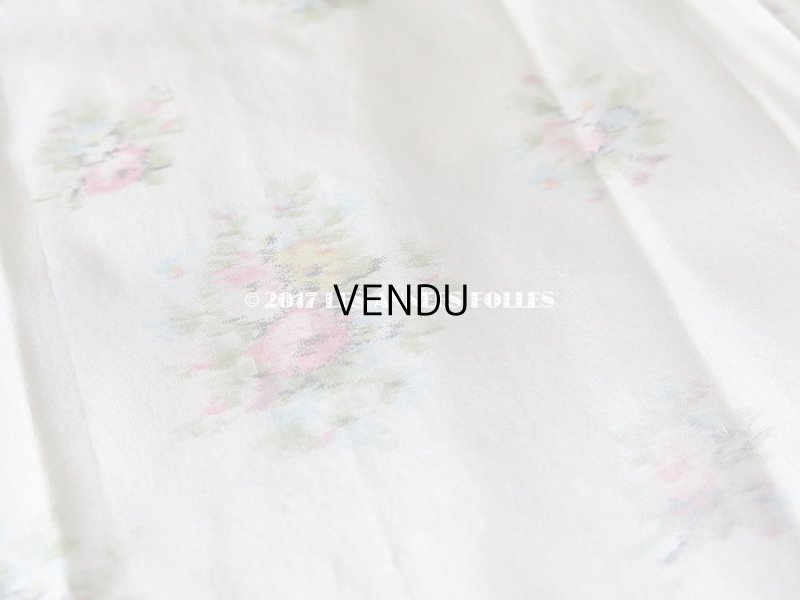 画像4: 19世紀 アンティーク シルク製  ぼかし織り 花模様 幅広リボン 1.15m