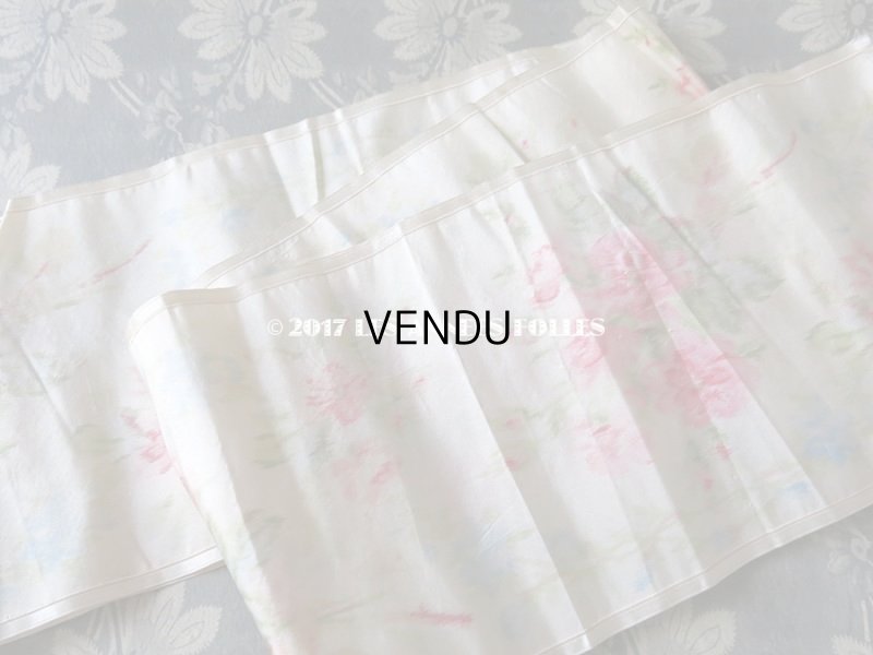 画像8: 19世紀 アンティーク シルク製  ぼかし織り 花模様 幅広リボン 1.75m