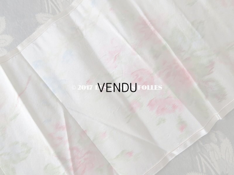 画像7: 19世紀 アンティーク シルク製  ぼかし織り 花模様 幅広リボン 1.75m