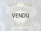 アンティーク パフュームラベル 真っ白な薔薇のガーランド ESSENCE DE FLEURS TRIPLE EXTRAIT - DURAND FILS PARIS -