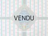 アンティーク ソープラベル ピンクの薔薇模様 SAVON VASELINE PARFUME A L'EAU DE COLOGNE - GRANDS MAGASINS DU PRINTEMPS PARIS -