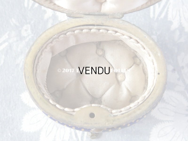 画像13: 19世紀 アンティーク ジュエリーボックス 青紫のエナメル