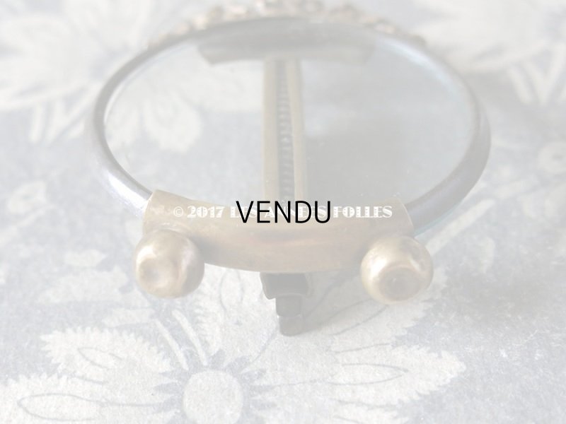 画像5: アンティーク メタル製 とても小さなフォトフレーム リボン