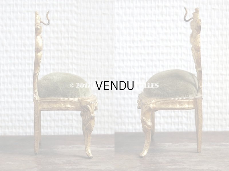 画像3: アンティーク アンティーク 懐中時計用 椅子型 ジュエリースタンド 懐中時計スタンド