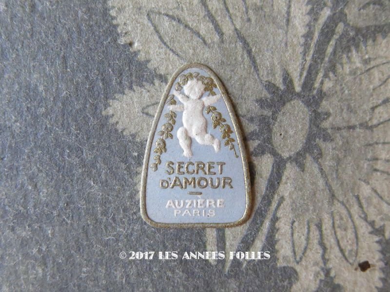 画像1: アンティーク 天使のパフュームラベル SECRET D'AMOUR - AUZIERE PARIS -