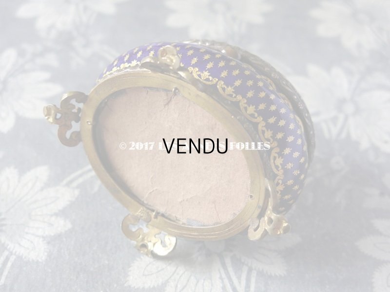 画像15: 19世紀 アンティーク ジュエリーボックス 青紫のエナメル