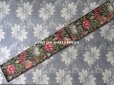 画像4: 19世紀 アンティーク シルク製  グログランリボン ぼかし織り 薔薇模様 0.45 & 0.43m
