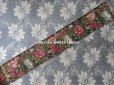 画像5: 19世紀 アンティーク シルク製  グログランリボン ぼかし織り 薔薇模様 0.45 & 0.43m