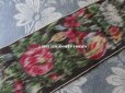 画像3: 19世紀 アンティーク シルク製  グログランリボン ぼかし織り 薔薇模様 0.45 & 0.43m