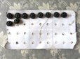 画像2: 19世紀 アンティーク シルク製 くるみボタン 15mm  10ピース 黒 (2)