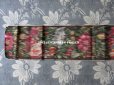 画像8: 19世紀 アンティーク シルク製  グログランリボン ぼかし織り 薔薇模様 0.45 & 0.43m