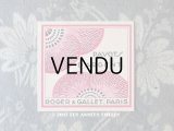 アンティーク 芥子の花のパフュームカード PAVOT D'ARGENT - ROGER & GALLET -