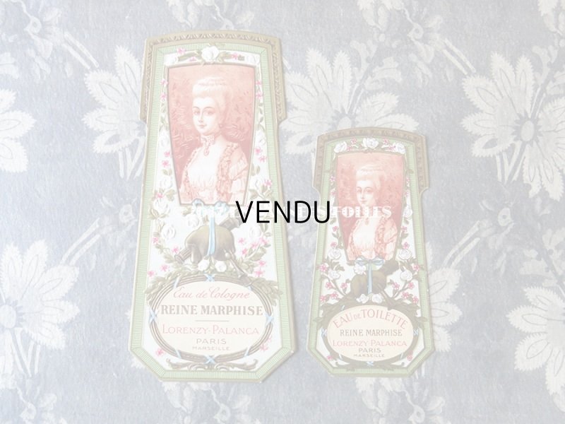 画像3: アンティーク パフュームラベル REINE MARPHISE EAU DE TIOLETTES - LORENZY-PALANCA PARIS -