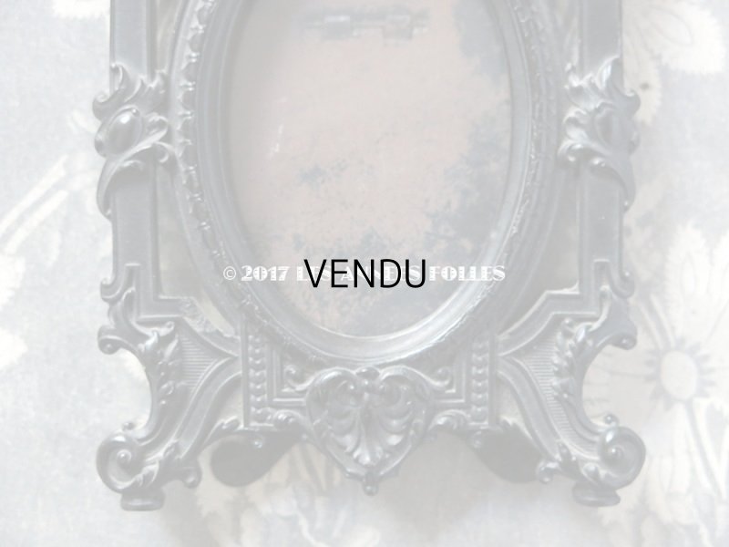 画像3: 19世紀 ナポレオン3世 アンティーク 木製 フォトフレーム 薔薇のガーランド